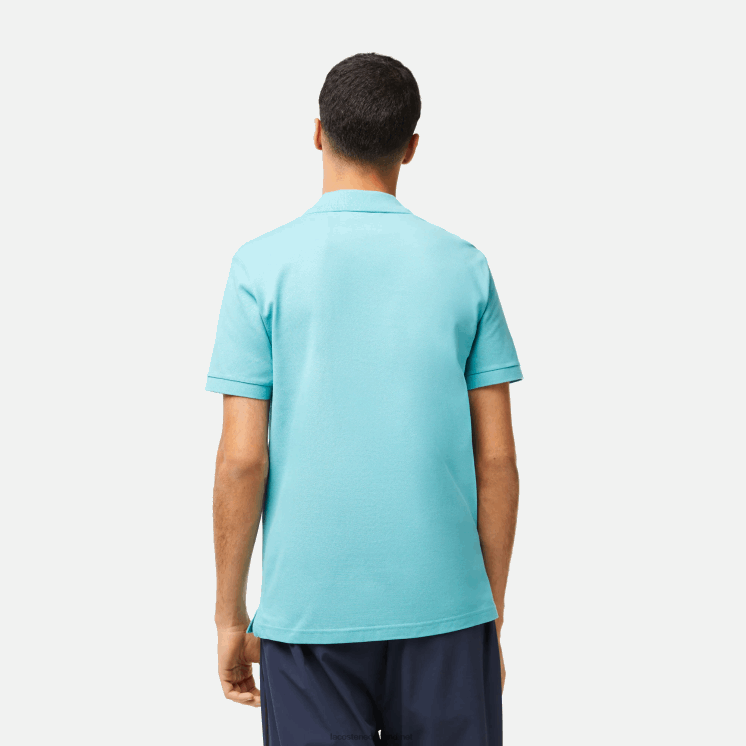 Lacoste originele l.12.12 slim fit polo 0828H201 turkoois bijv Heren