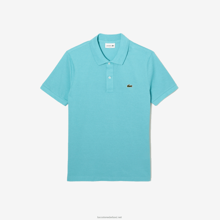Lacoste originele l.12.12 slim fit polo 0828H201 turkoois bijv Heren