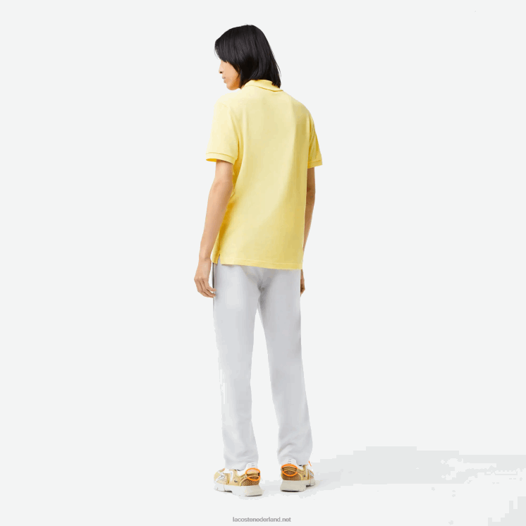 Lacoste originele l.12.12 slim fit polo 0828H220 geel 107 Heren