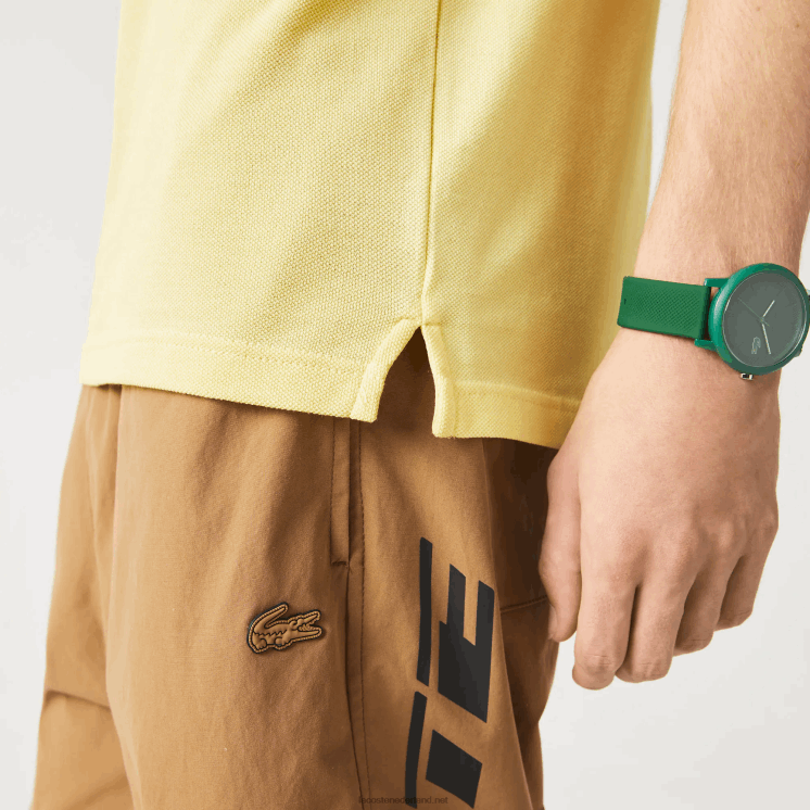 Lacoste originele l.12.12 slim fit polo 0828H220 geel 107 Heren