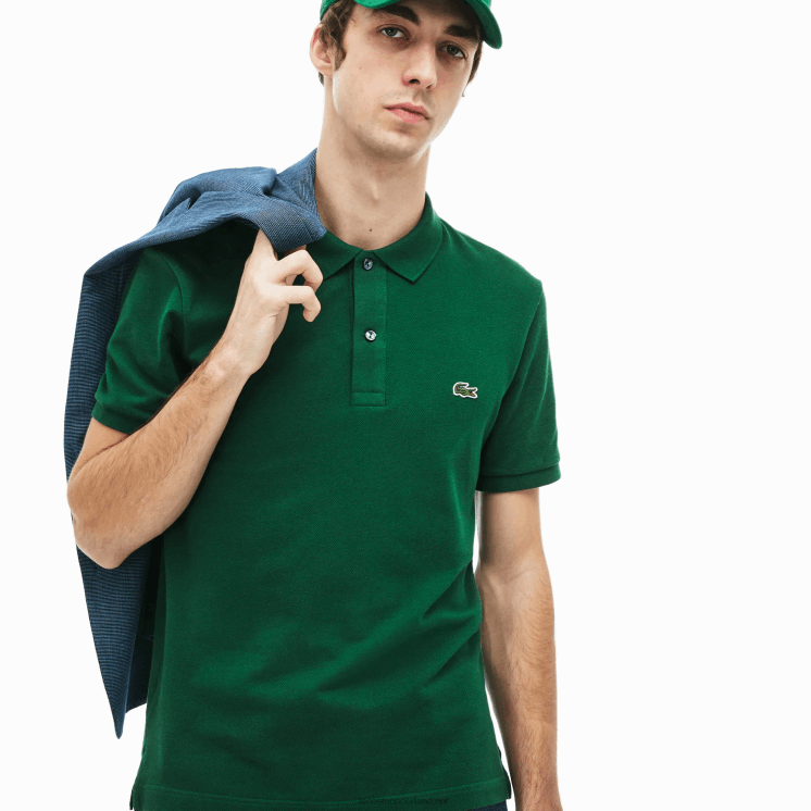 Lacoste originele l.12.12 slim fit polo 0828H730 groen 132 Heren