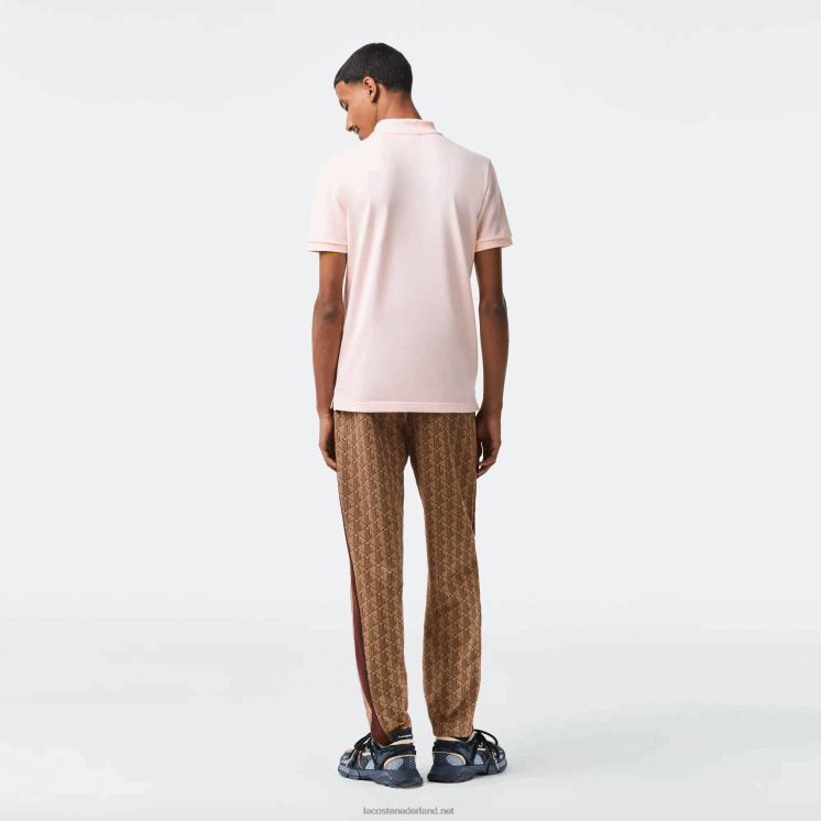 Lacoste originele l.12.12 slim fit polo 0828H740 lichtroze t03 Heren