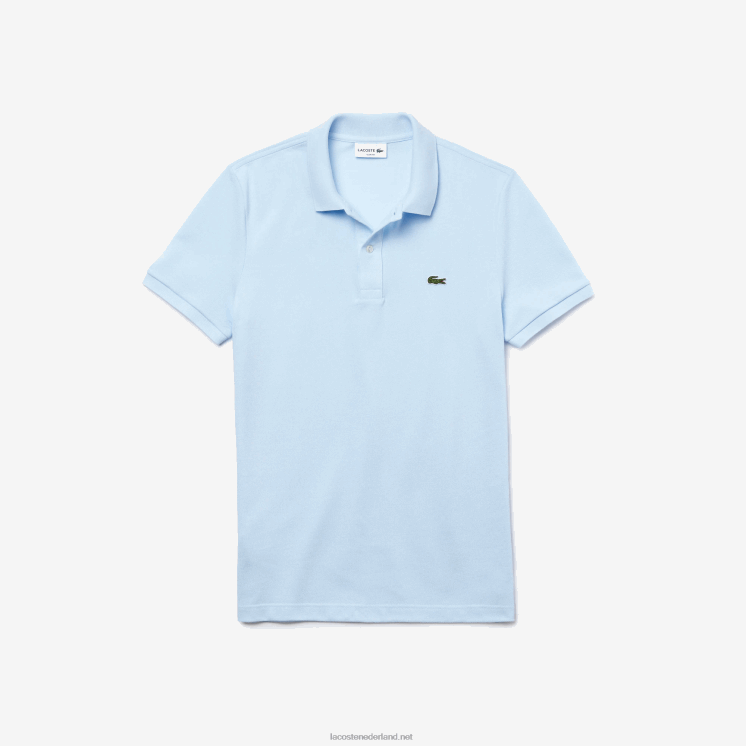 Lacoste originele l.12.12 slim fit polo 0828H806 lichtblauw t01 Heren