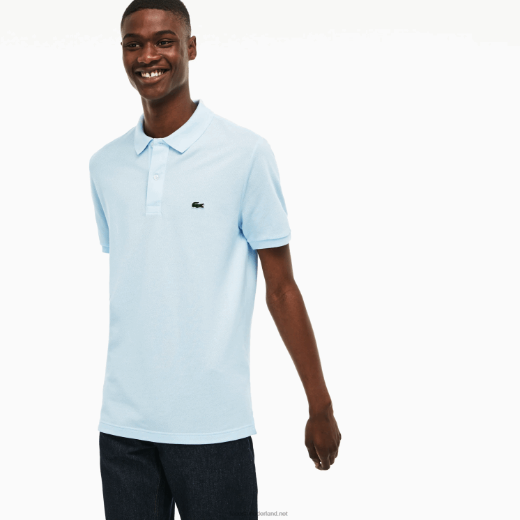 Lacoste originele l.12.12 slim fit polo 0828H806 lichtblauw t01 Heren