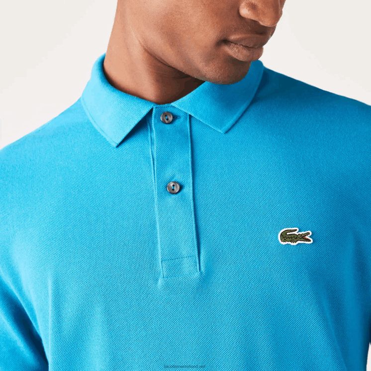 Lacoste originele l.12.12 slim fit polo 0828H837 blauwe gh9 Heren