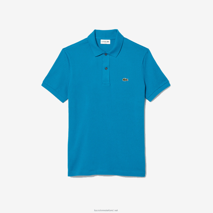 Lacoste originele l.12.12 slim fit polo 0828H837 blauwe gh9 Heren