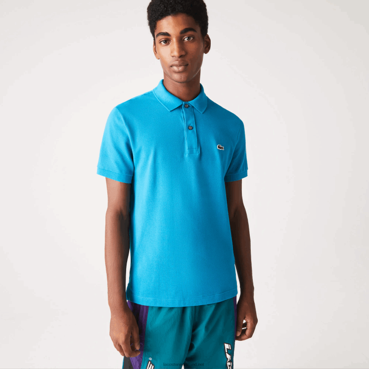 Lacoste originele l.12.12 slim fit polo 0828H837 blauwe gh9 Heren