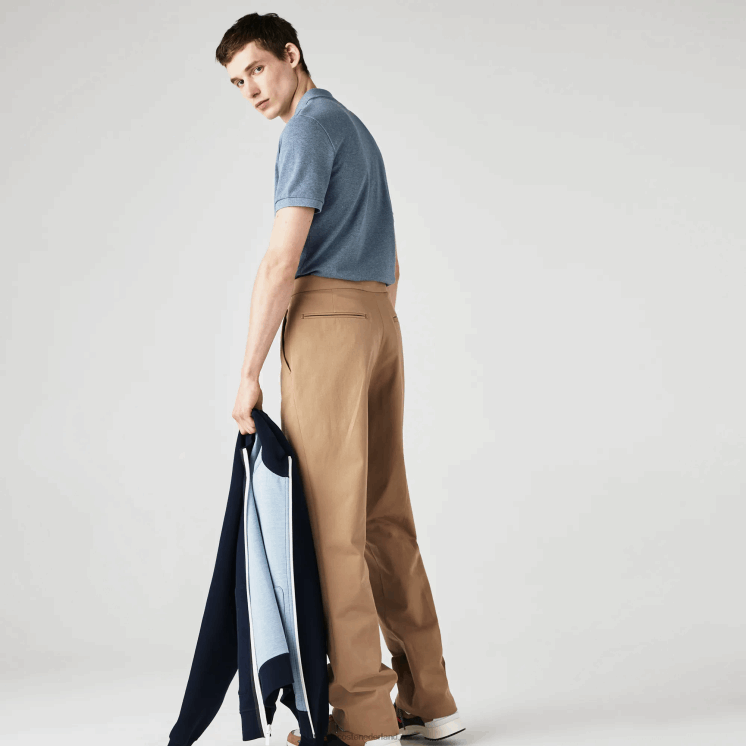 Lacoste originele l.12.12 slim fit polo 0828H883 blauwe ruggegraat 1gf Heren