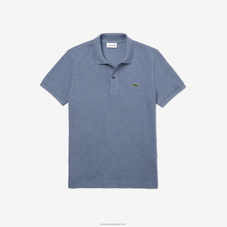 Lacoste originele l.12.12 slim fit polo 0828H883 blauwe ruggegraat 1gf Heren