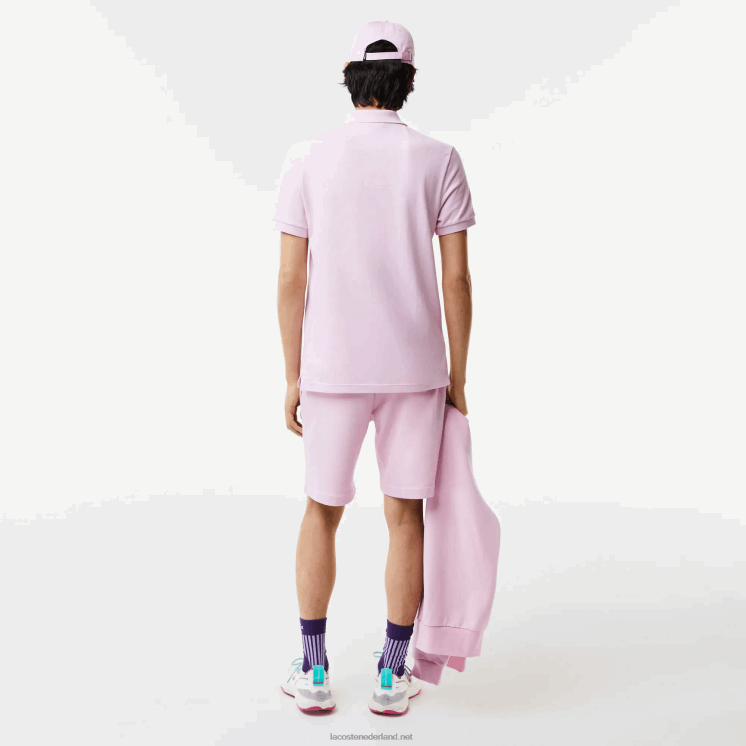 Lacoste originele l.12.12 slim fit polo 0828H889 roze z4h Heren