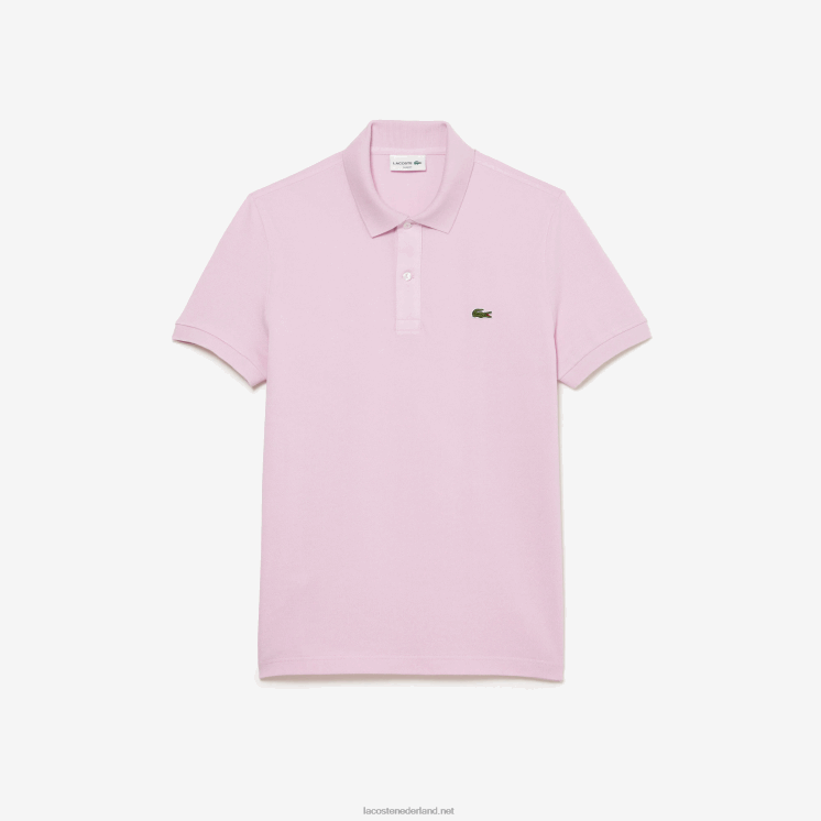 Lacoste originele l.12.12 slim fit polo 0828H889 roze z4h Heren
