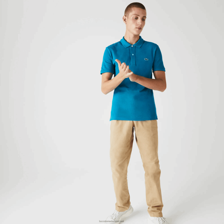 Lacoste originele l.12.12 slim fit polo 0828H891 blauwe yzw Heren
