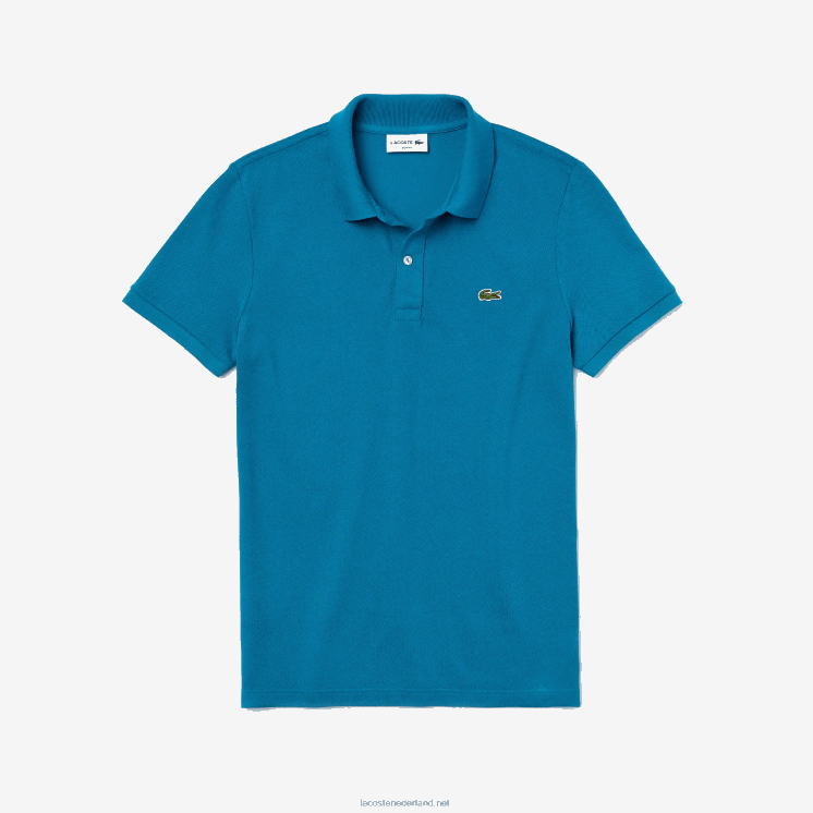 Lacoste originele l.12.12 slim fit polo 0828H891 blauwe yzw Heren