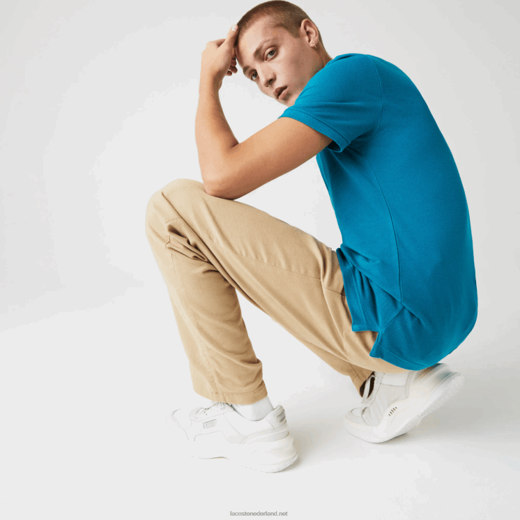 Lacoste originele l.12.12 slim fit polo 0828H891 blauwe yzw Heren