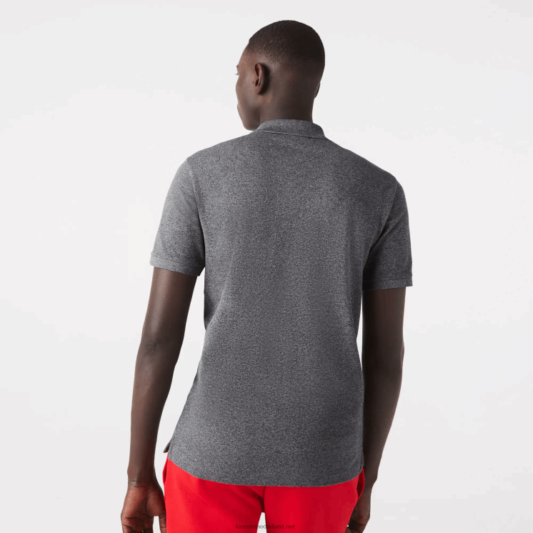 Lacoste originele l.12.12 slim fit polo 0828H937 grijze chine e8g Heren