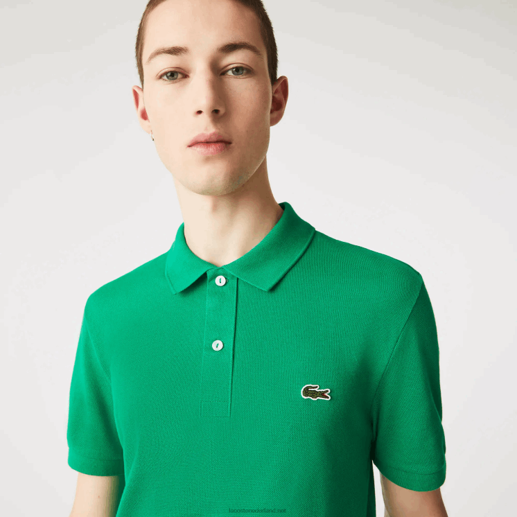 Lacoste originele l.12.12 slim fit polo 0828H940 groene lm Heren
