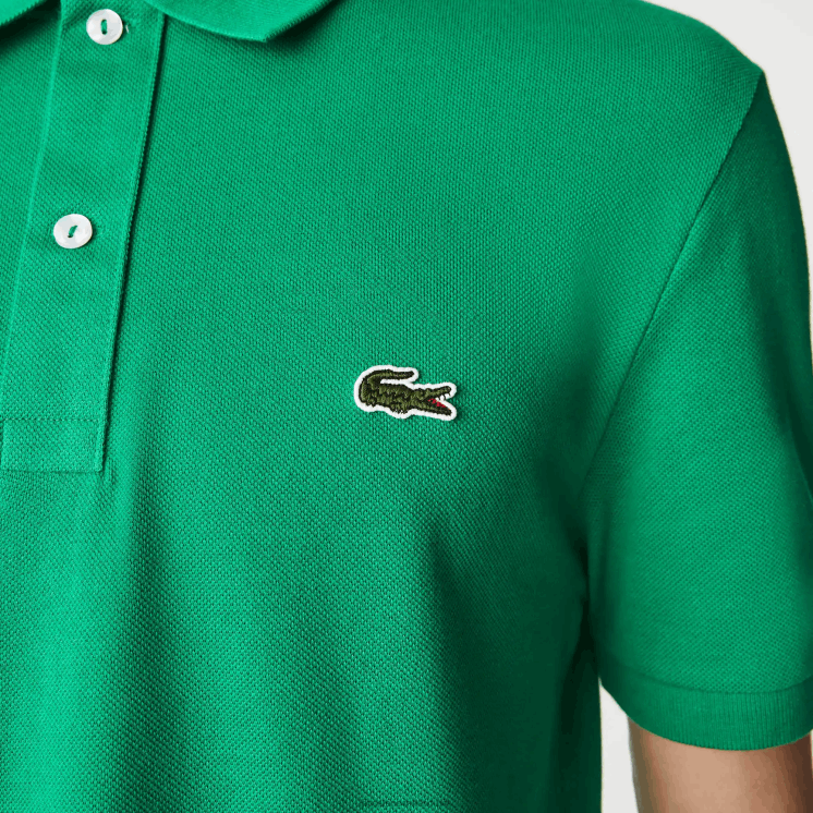 Lacoste originele l.12.12 slim fit polo 0828H940 groene lm Heren