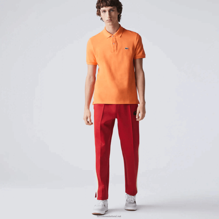 Lacoste originele l.12.12 slim fit polo 0828H943 oranje npb Heren