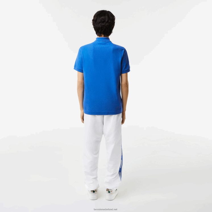 Lacoste piqué polo van biologisch katoen 0828H574 blauw k1q Heren