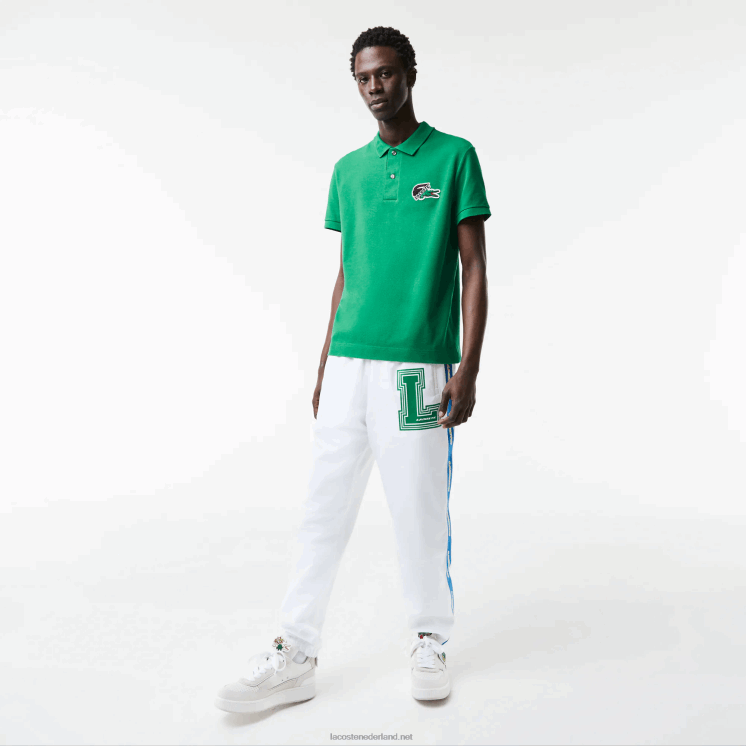 Lacoste piqué polo van biologisch katoen 0828H846 groene lm Heren
