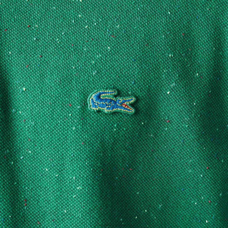 Lacoste polo van pique katoen met klassieke pasvorm en gespikkelde print 0828H593 groen 7bs Heren