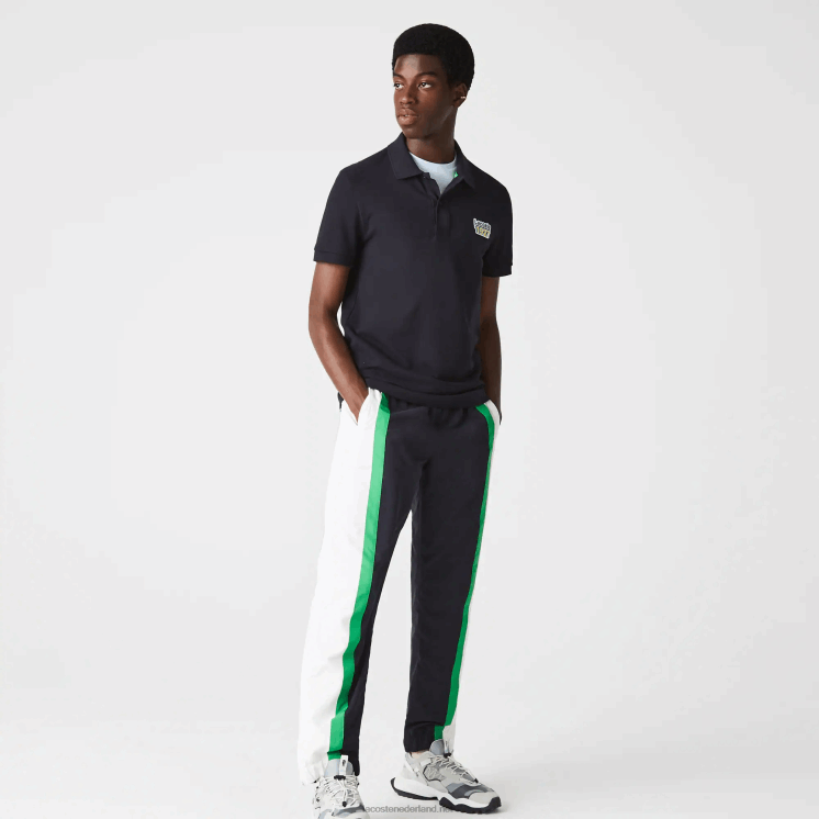 Lacoste polo van pique katoen met normale pasvorm en badge 0828H912 marineblauw hde Heren