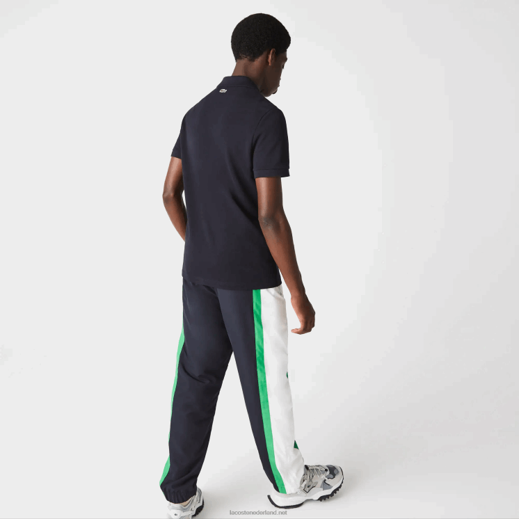 Lacoste polo van pique katoen met normale pasvorm en badge 0828H912 marineblauw hde Heren