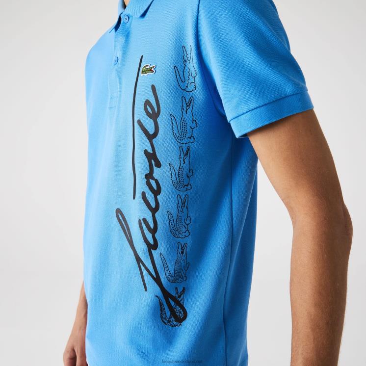 Lacoste regular-fit kenmerkende piqué-polo van katoen 0828H678 blauw l99 Heren