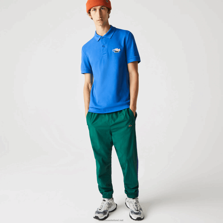 Lacoste regular fit krokodillenpolo van biologisch katoen 0828H844 blauwe qpt Heren