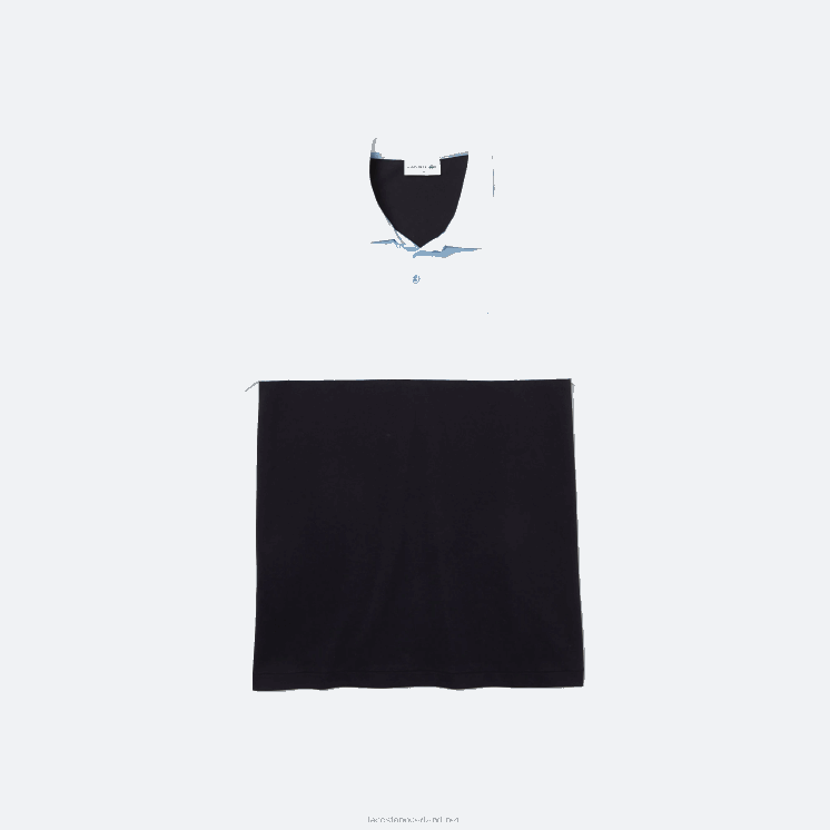 Lacoste regular fit licht ademende piqué polo met colorblock 0828H867 marineblauw lichtblauw wit tx4 Heren