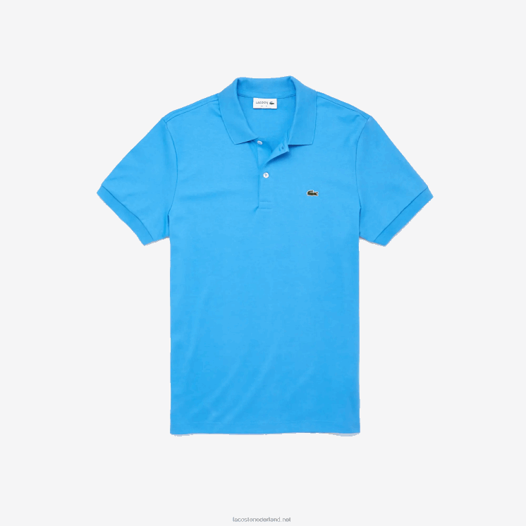 Lacoste regular-fit polo van pimakatoen 0828H259 blauw 4xa Heren