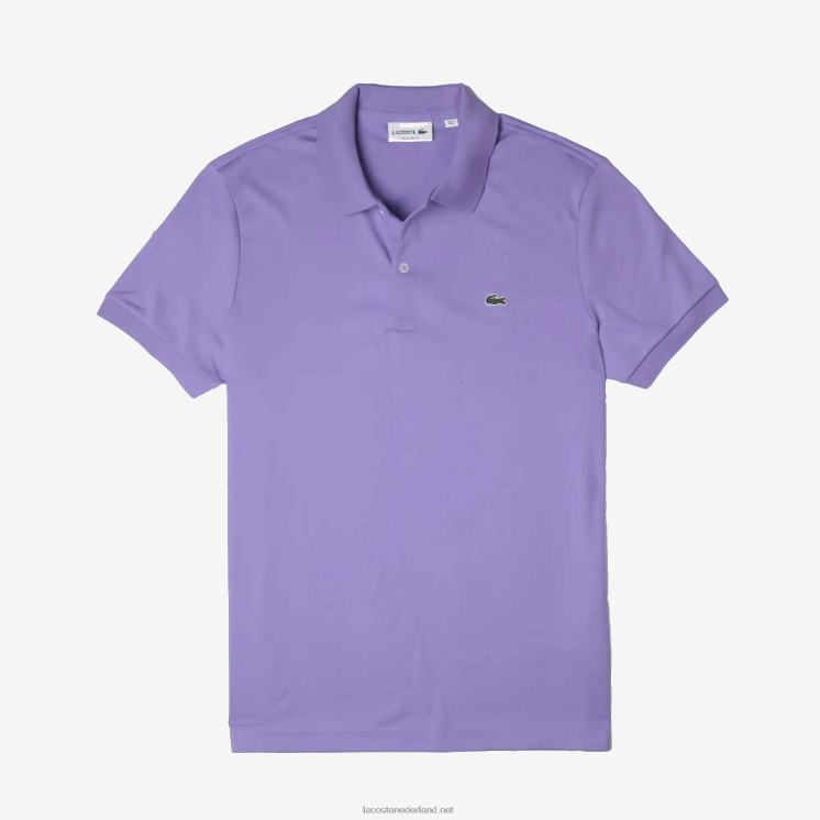 Lacoste regular-fit polo van pimakatoen 0828H260 paarse gfu Heren