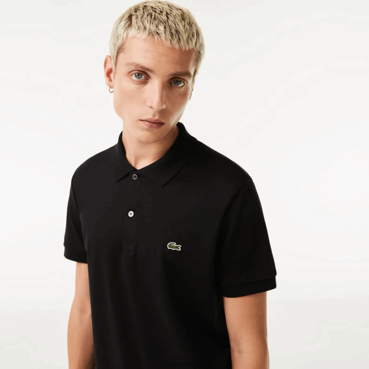 Lacoste regular-fit polo van pimakatoen 0828H807 zwart 031 Heren