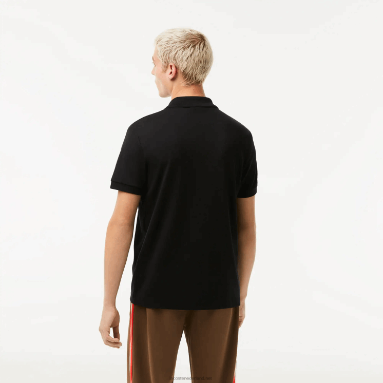 Lacoste regular-fit polo van pimakatoen 0828H807 zwart 031 Heren
