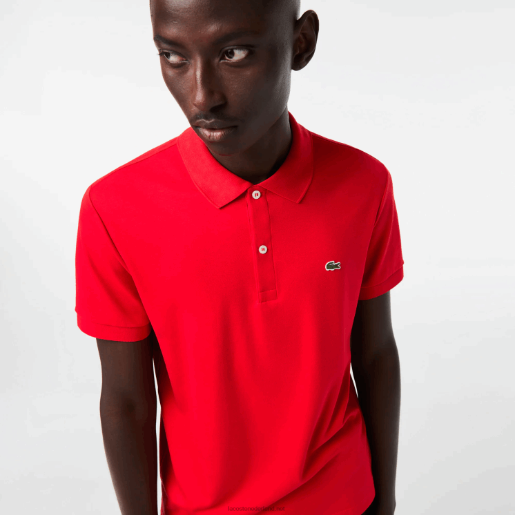 Lacoste regular-fit polo van pimakatoen 0828H808 rood 240 Heren