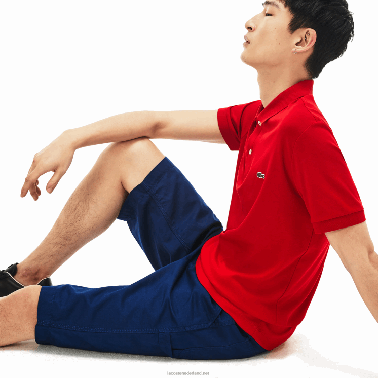 Lacoste regular-fit polo van pimakatoen 0828H808 rood 240 Heren