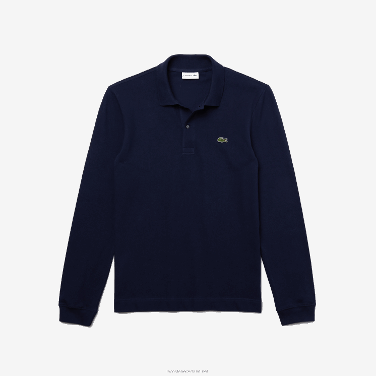 Lacoste slim fit petit piqué polo 0828H687 marineblauw 166 Heren