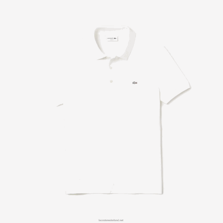 Lacoste slim fit petit pique stretch polo 0828H564 wit 001 Heren