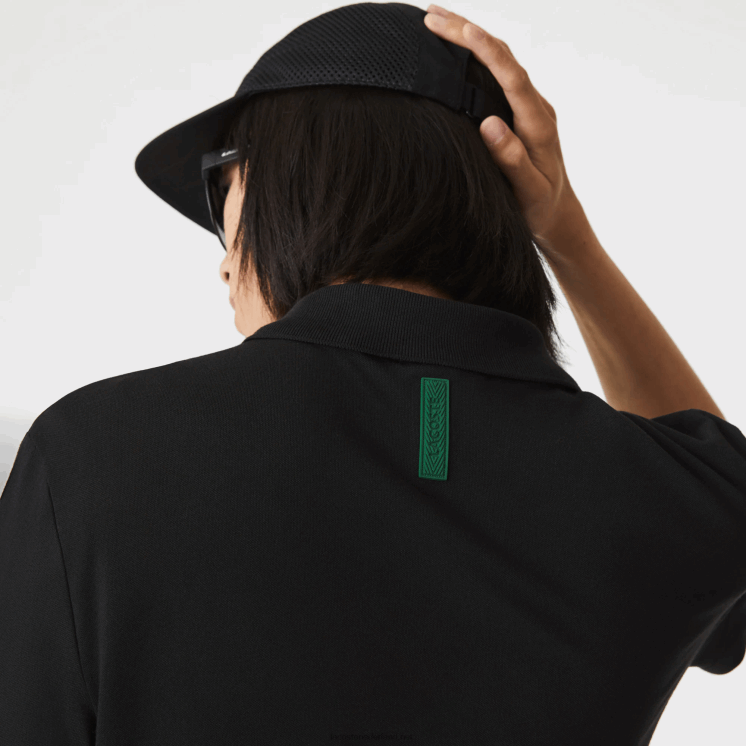 Lacoste slim fit piqué polo van biologisch stretchkatoen 0828H598 zwart 031 Heren