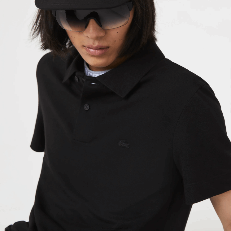 Lacoste slim fit piqué polo van biologisch stretchkatoen 0828H598 zwart 031 Heren
