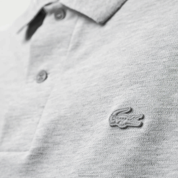 Lacoste slim fit stretch piqué polo van merknaam 0828H778 grijze chine ca Heren