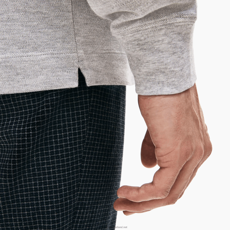 Lacoste smart paris piqué polo met lange mouwen van stretchkatoen 0828H668 grijze chine ca Heren