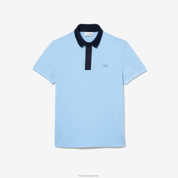 Lacoste smart paris piqué polo van biologisch katoen 0828H193 marineblauw cm9 Heren