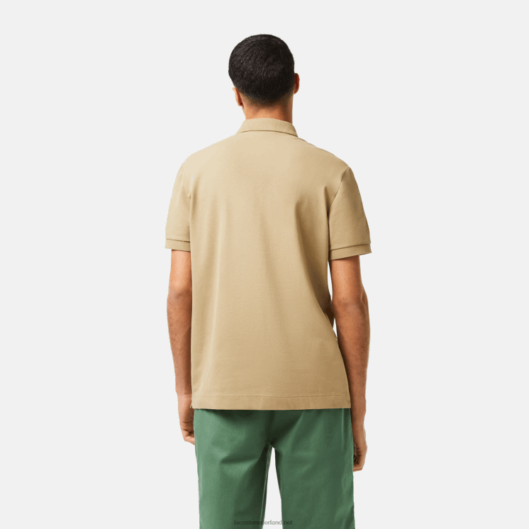 Lacoste smart paris piqué polo van stretchkatoen 0828H124 beige cb8 Heren