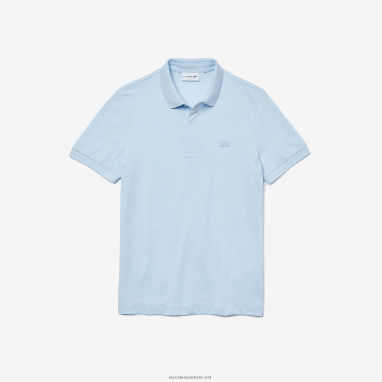 Lacoste smart paris piqué polo van stretchkatoen 0828H632 lichtblauw t01 Heren