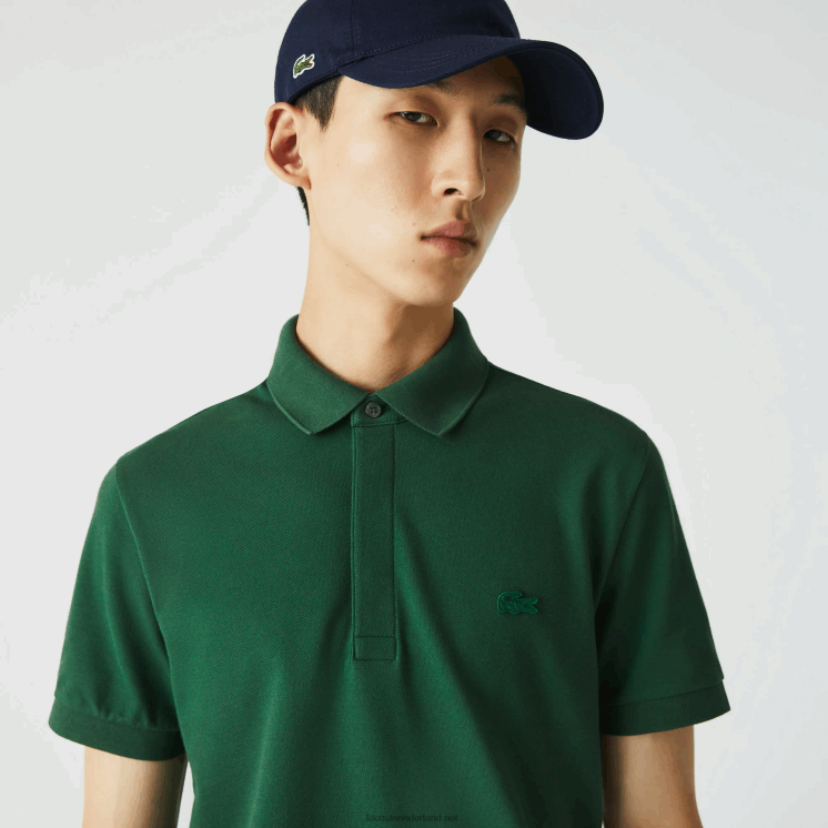 Lacoste smart paris piqué polo van stretchkatoen 0828H658 groen 132 Heren