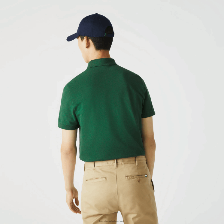 Lacoste smart paris piqué polo van stretchkatoen 0828H658 groen 132 Heren