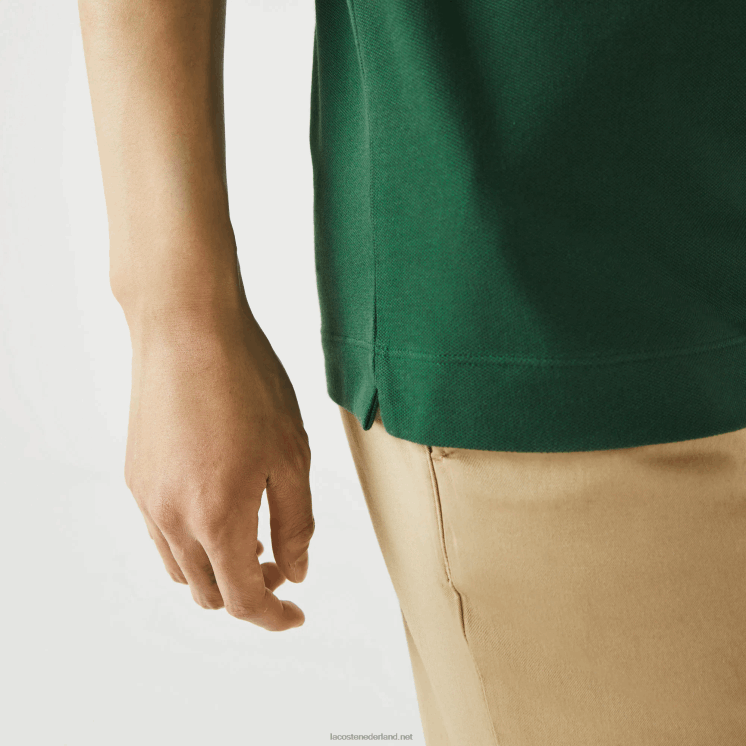 Lacoste smart paris piqué polo van stretchkatoen 0828H658 groen 132 Heren