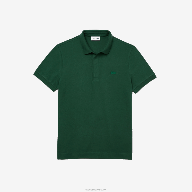 Lacoste smart paris piqué polo van stretchkatoen 0828H658 groen 132 Heren