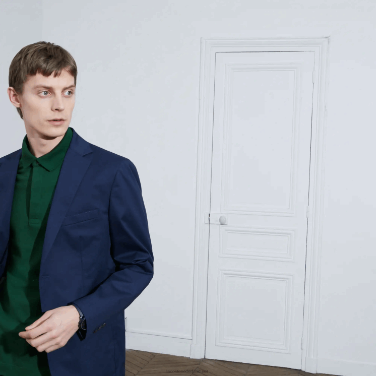 Lacoste smart paris piqué polo van stretchkatoen 0828H658 groen 132 Heren